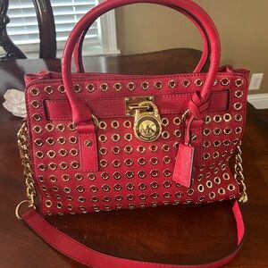 Michael KORS Grommet leather bag